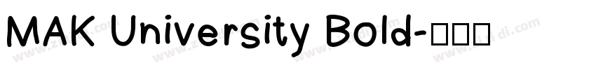 MAK University Bold字体转换
